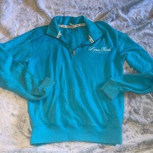 Light Blue Classic Victoria’s Secret PINK Quarter Zip Sweater Size XS